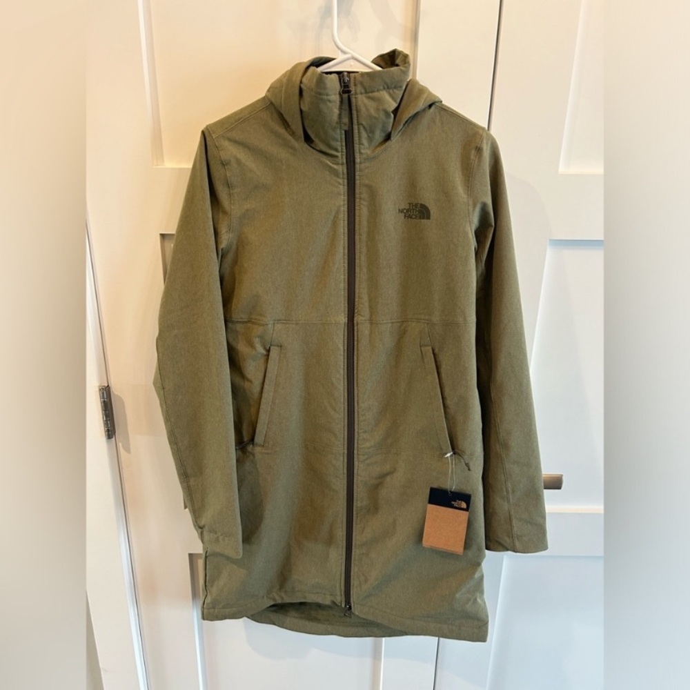THE NORTH FACE Women's Shelbe Raschel Parka Length With Hood - olive small NWT - Picture 2 of 10